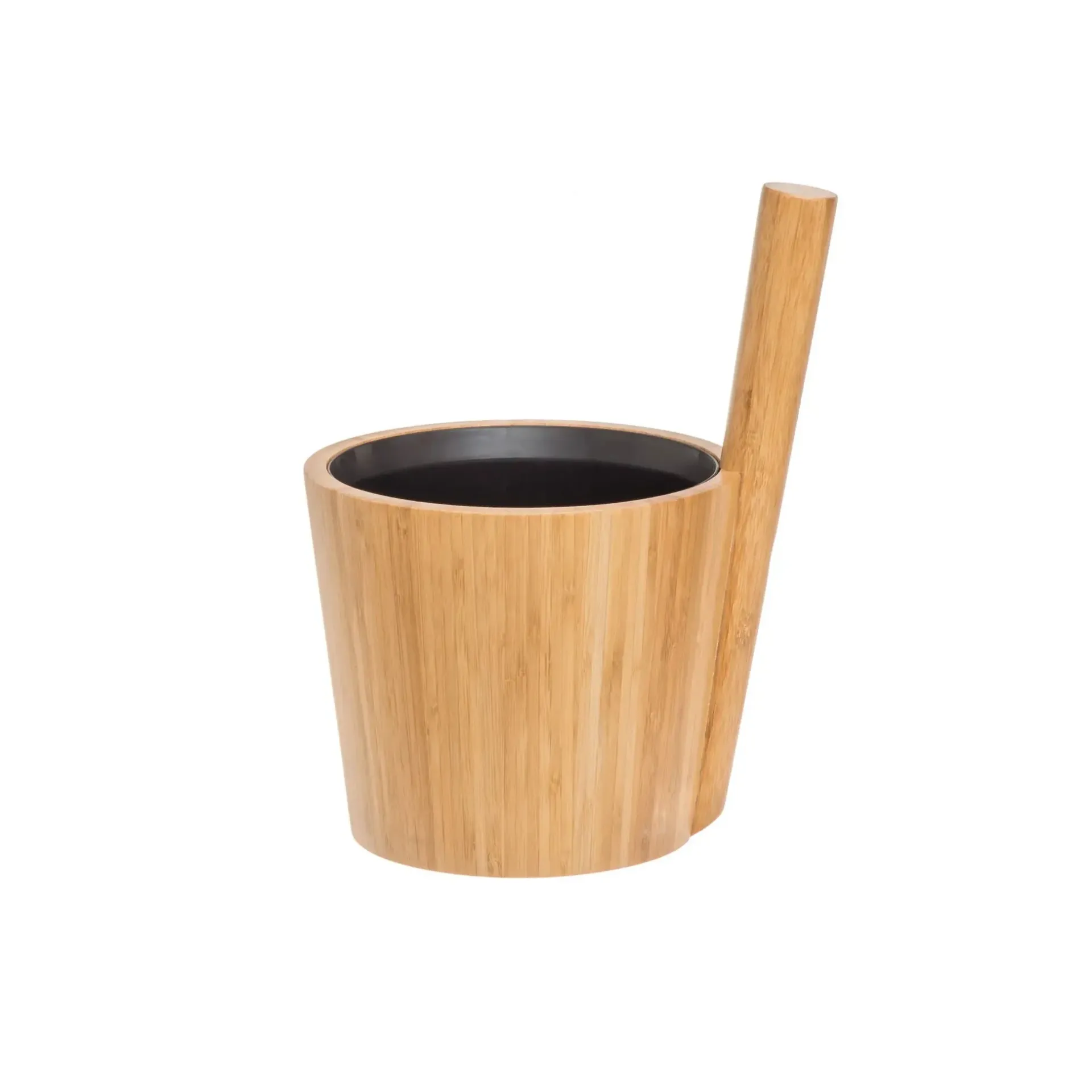[HAC-04050009] Rento sauna bucket bamboo duo Black